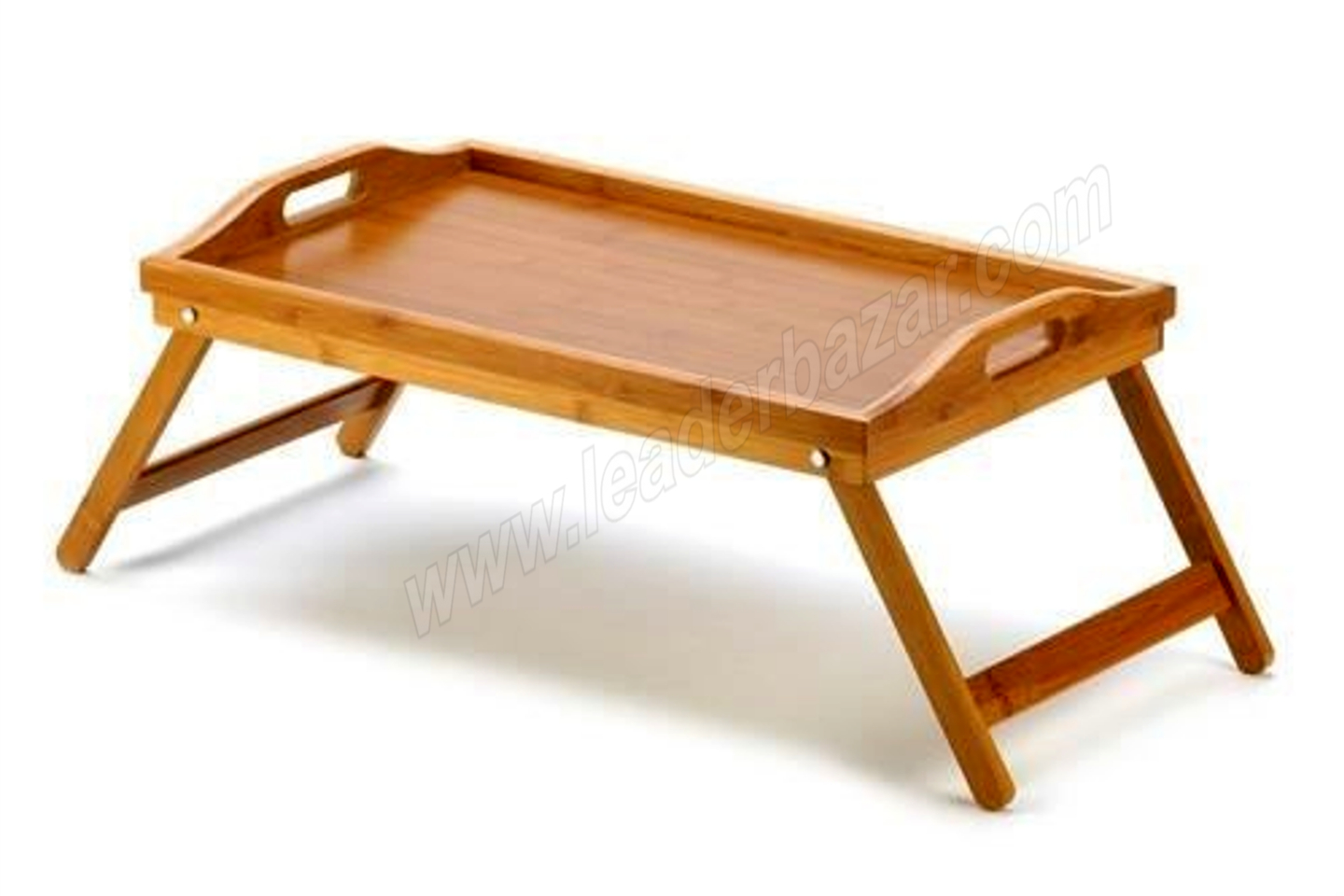 Compact Bamboo Wood Bed Breakfast Food Serving Tray