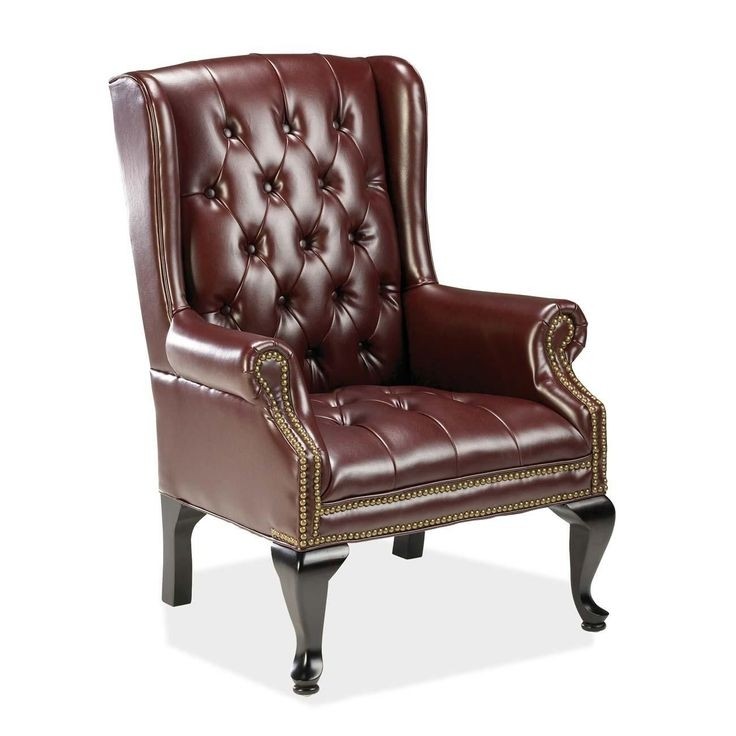 Lorell 60605 Queen Anne Side Chair, 29"x30"x39-1/2", Burgundy
