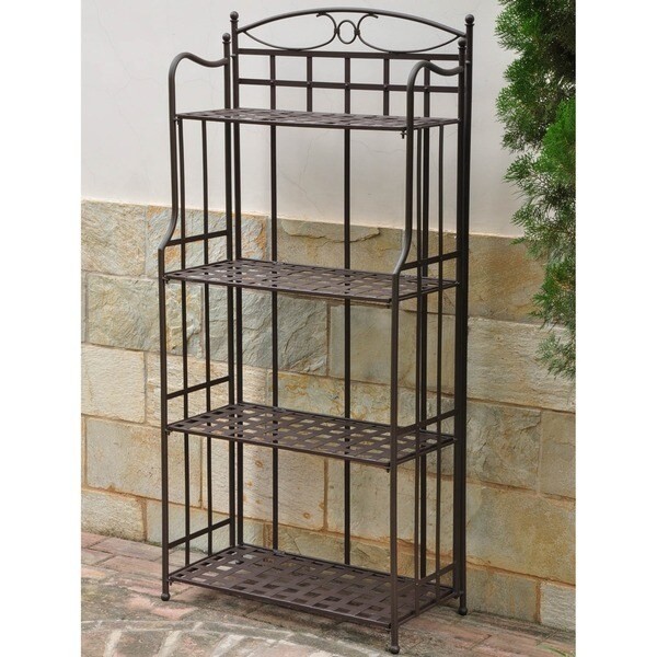 Wrought Iron Corner Bakers Rack - Foter