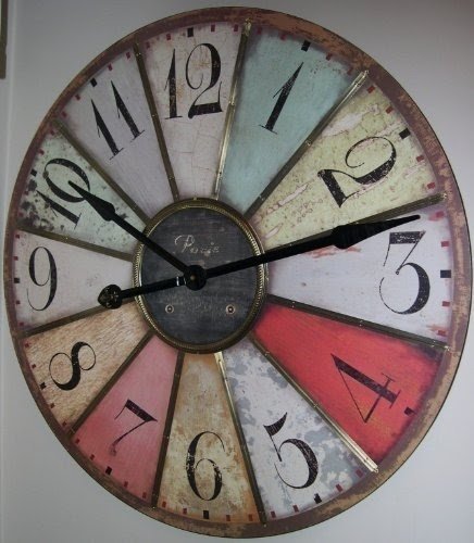 Large 29" Vintage Style Paris Wall Clock