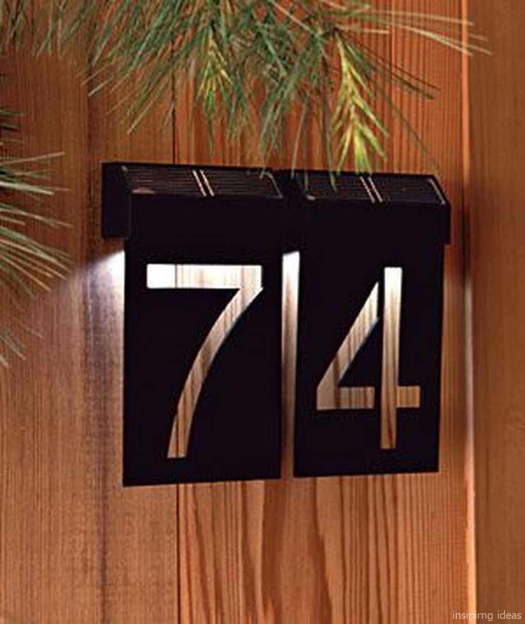 Lighted House Number Fixture