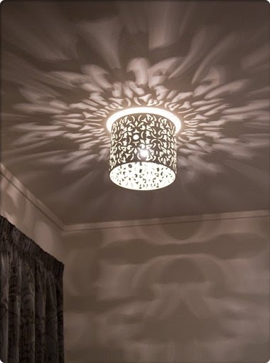 Moravian star flush mount ceiling light