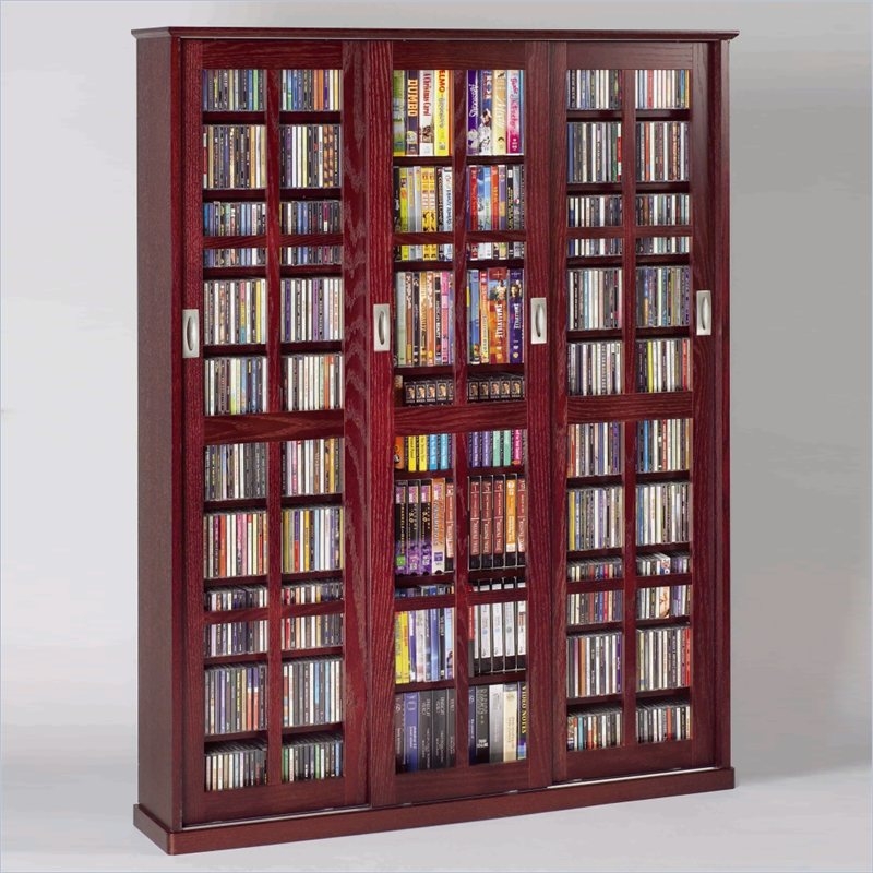 Media storage deals cabinet with doors