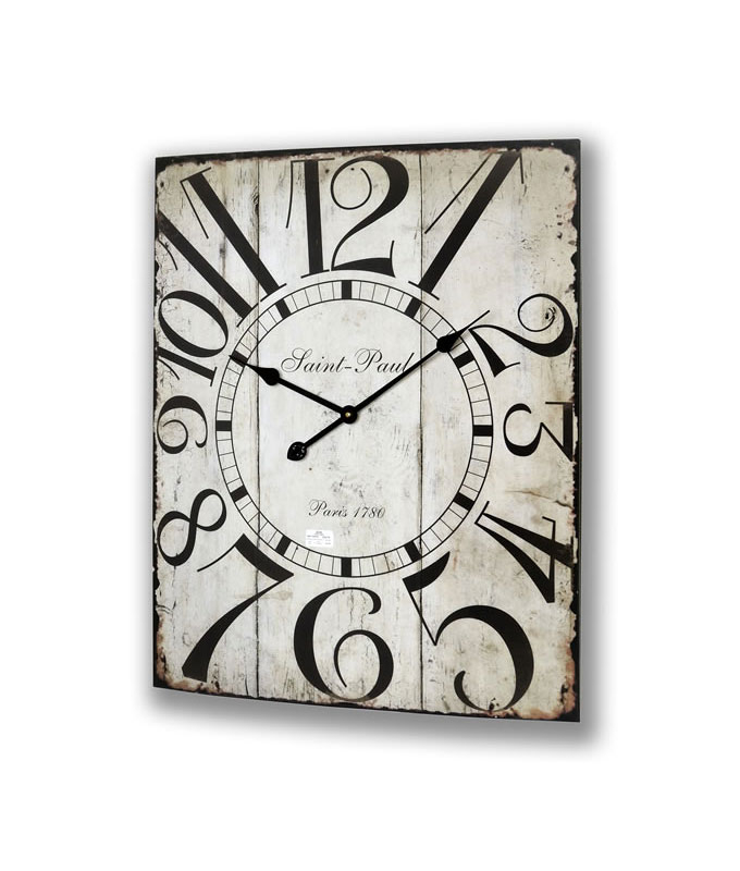 Reclaimed wood wall clock