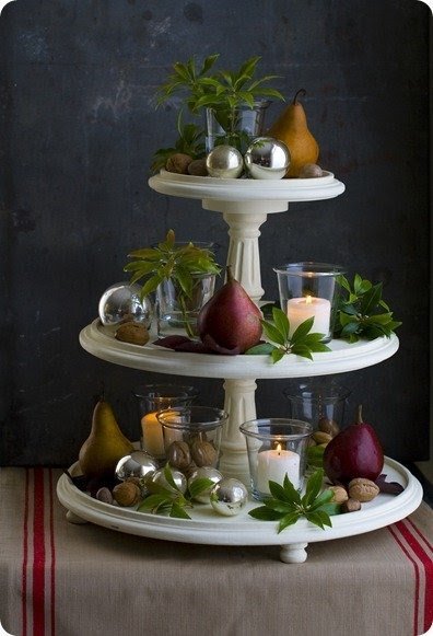 Tiered stand think i can make this with plates and