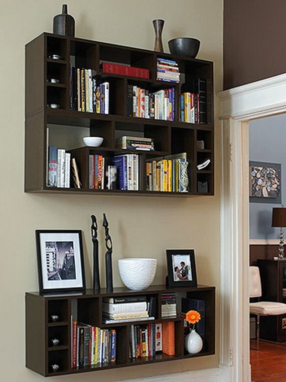 Wall mount book rack