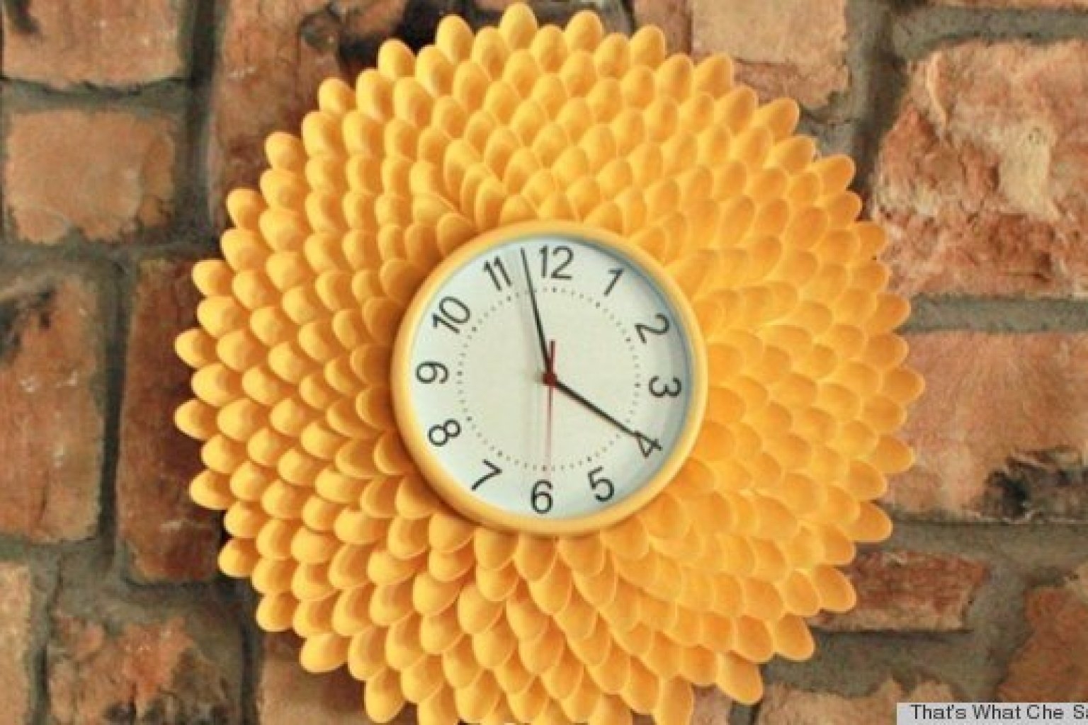 Yellow kitchen clock