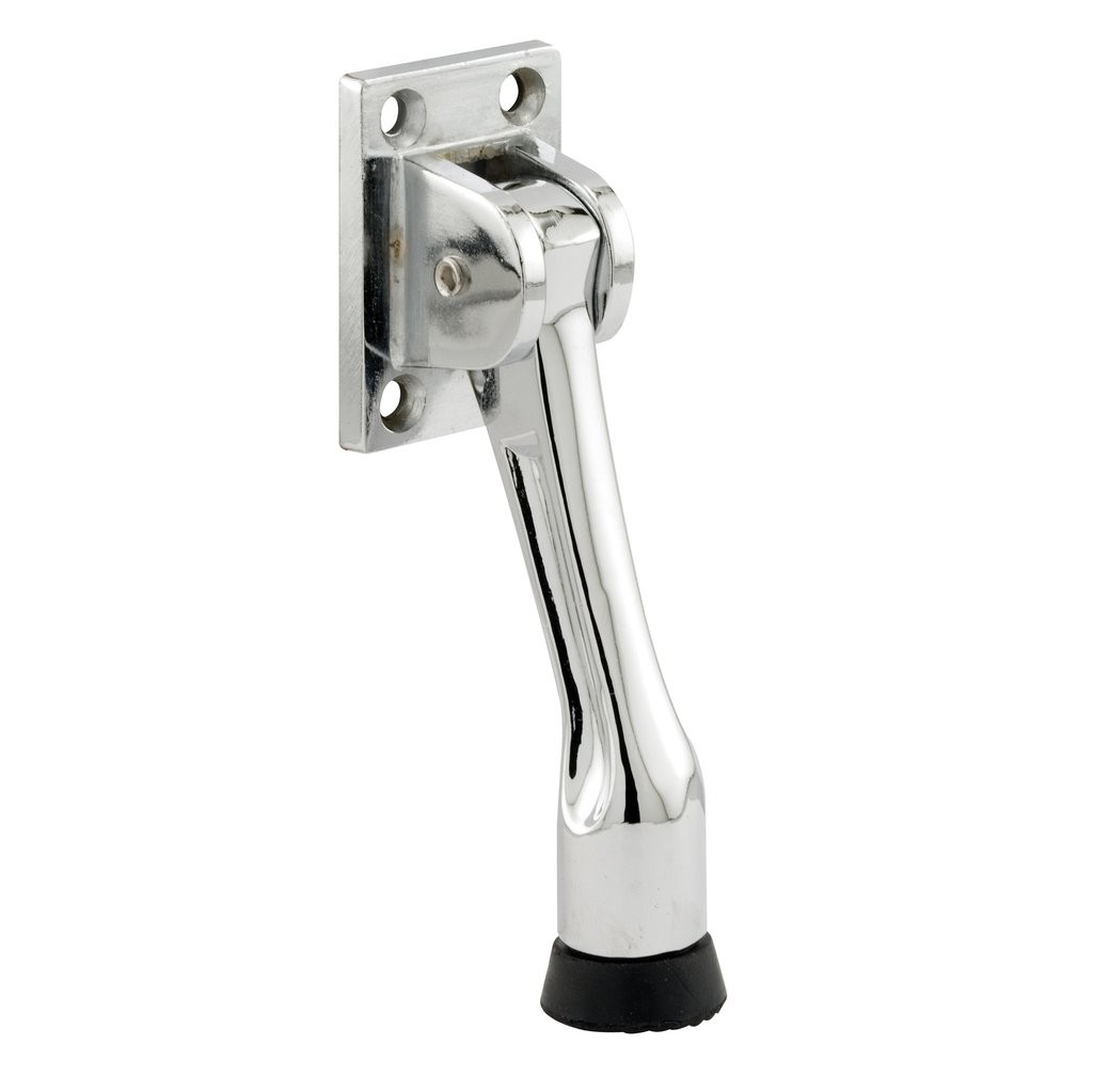 Prime-Line Products J 4537 Drop Down 4 Hole Door Stop with Chrome Plated Heavy Duty Diecast