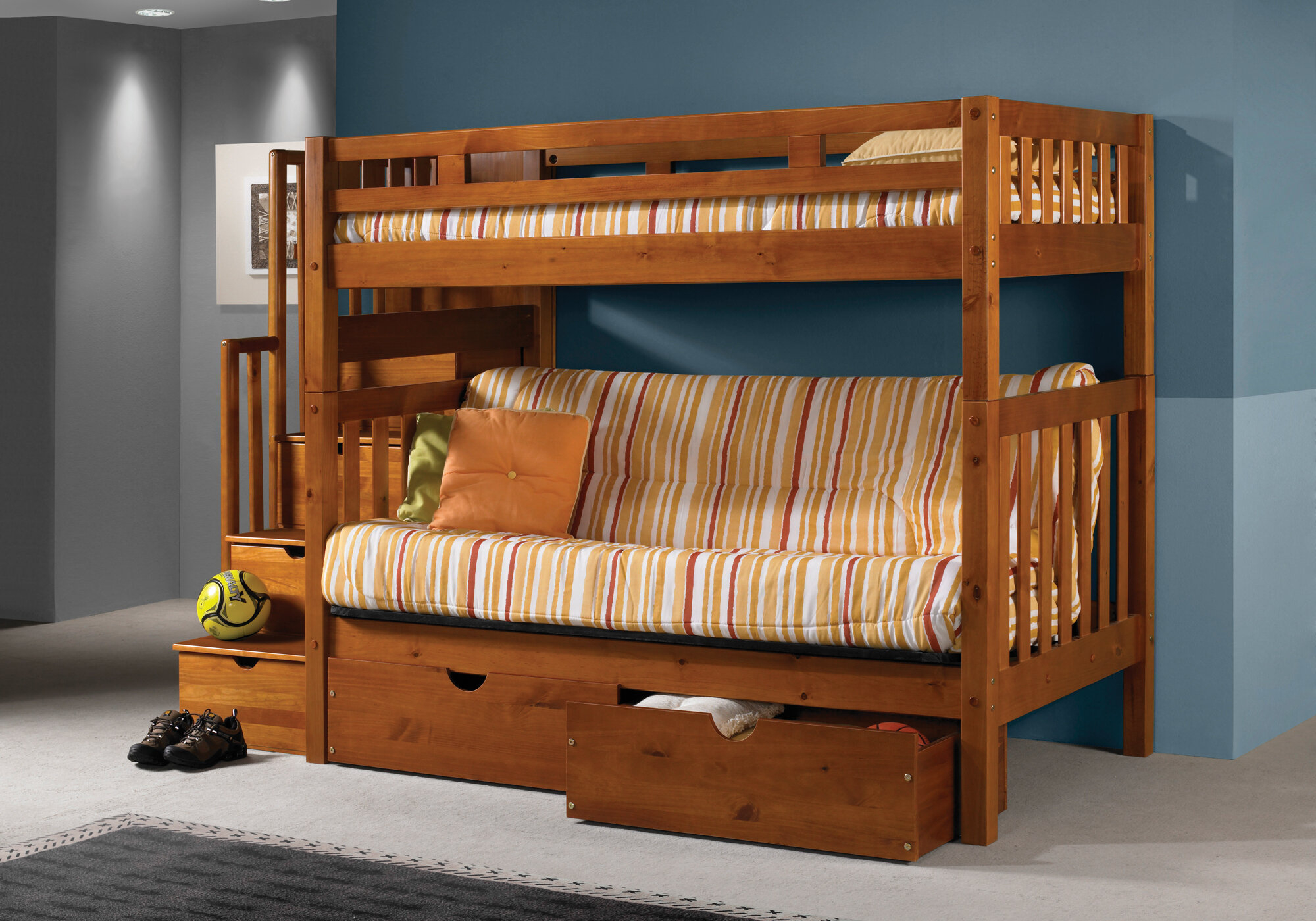 Двухъярусная кровать Twin/Full Bunkbed (Futon not included)