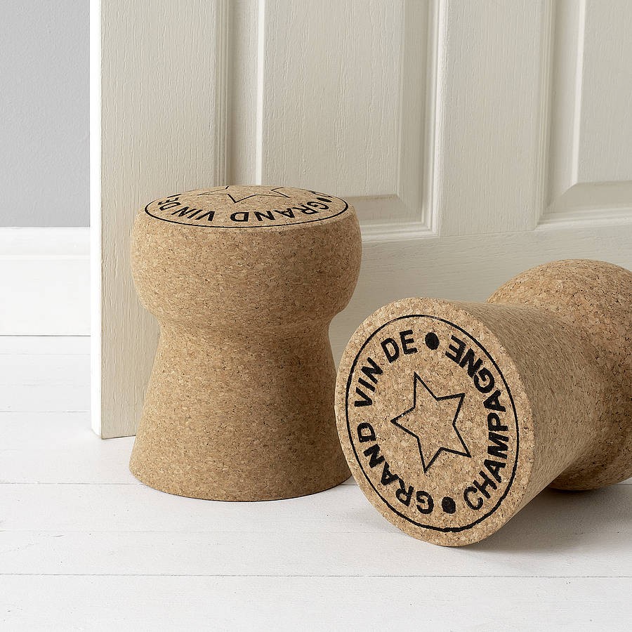Cool giant champagne cork door stop design for home accessories