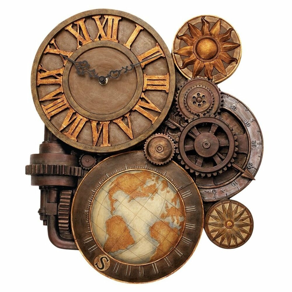 Design Toscano NG33981 Gears of Time Sculptural Wall Clock