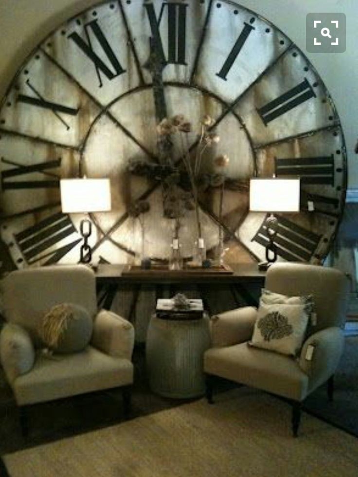 giant wall clock the range