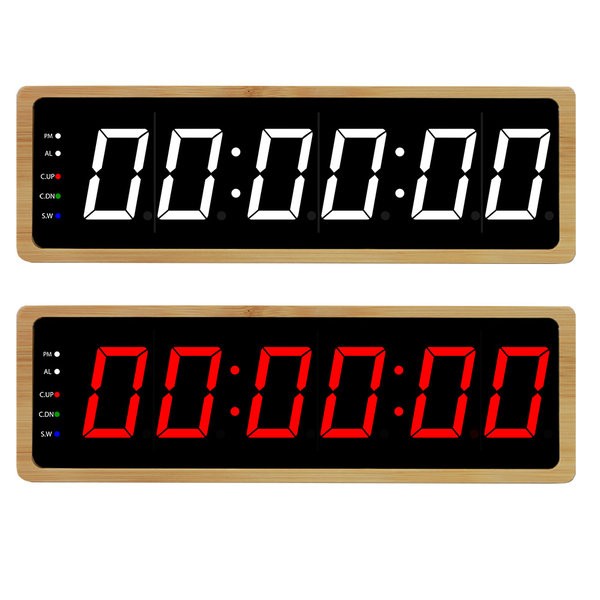 Large big digital led wall clock countdown amp up timer
