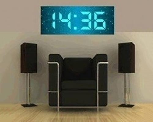 Large digital wall clock 17