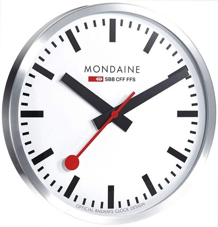 Mondaine A995.CLOCK.16SBB Wall Clock Large White Dial