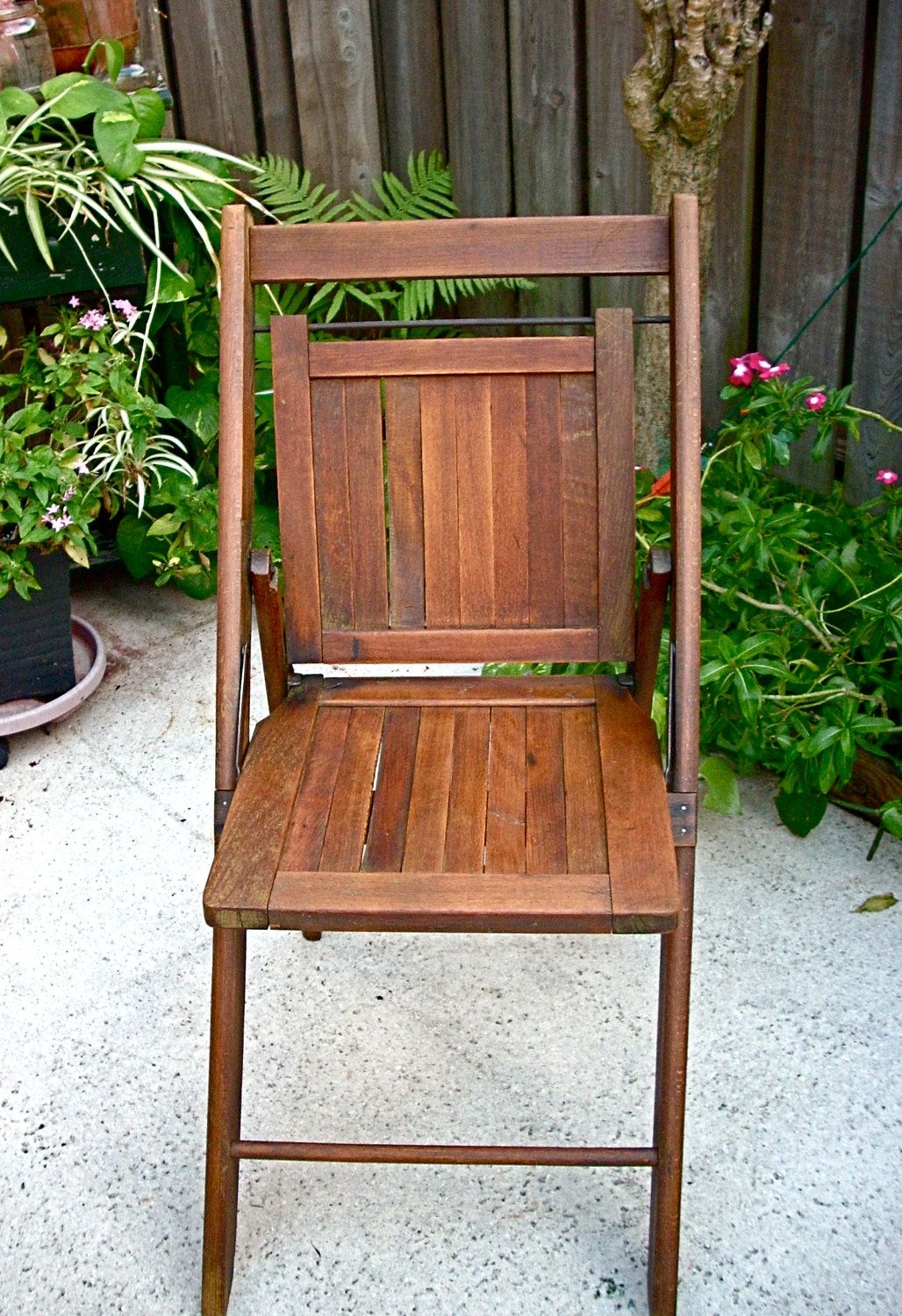 Sale 10 off vintage wooden folding chair