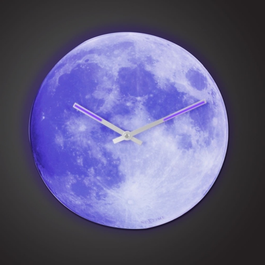 The luminescent moon clock this is the wall clock that
