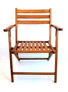 Vintage wooden folding chair