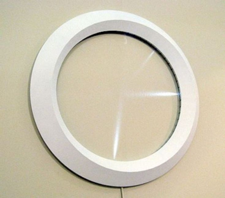 Wall clock with led light
