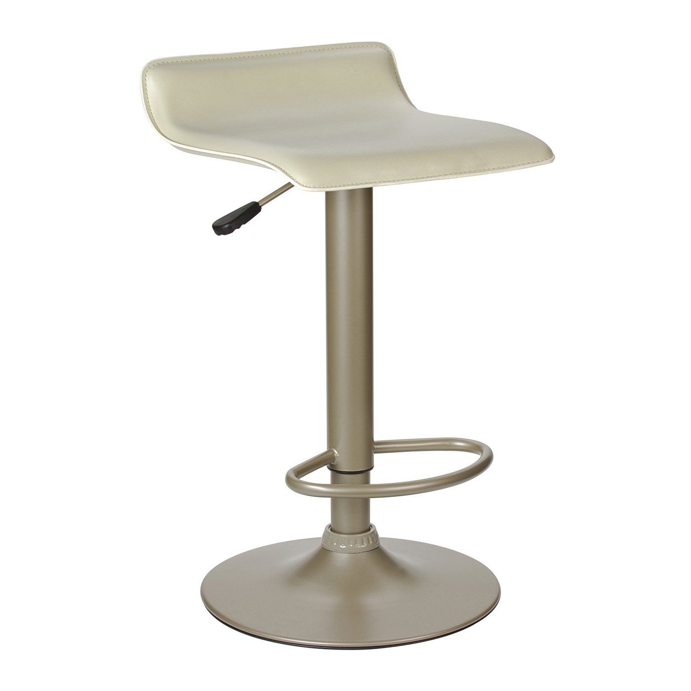 Winsome Airlift Stool with Beige PVC Seat