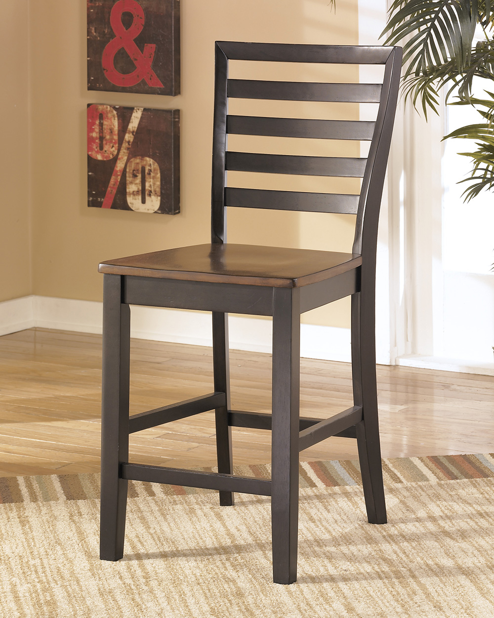 Alonzo Contemporary Set of two Barstools [Kitchen] MPN: 421-763D