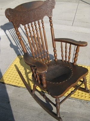 vintage childs rocking chair