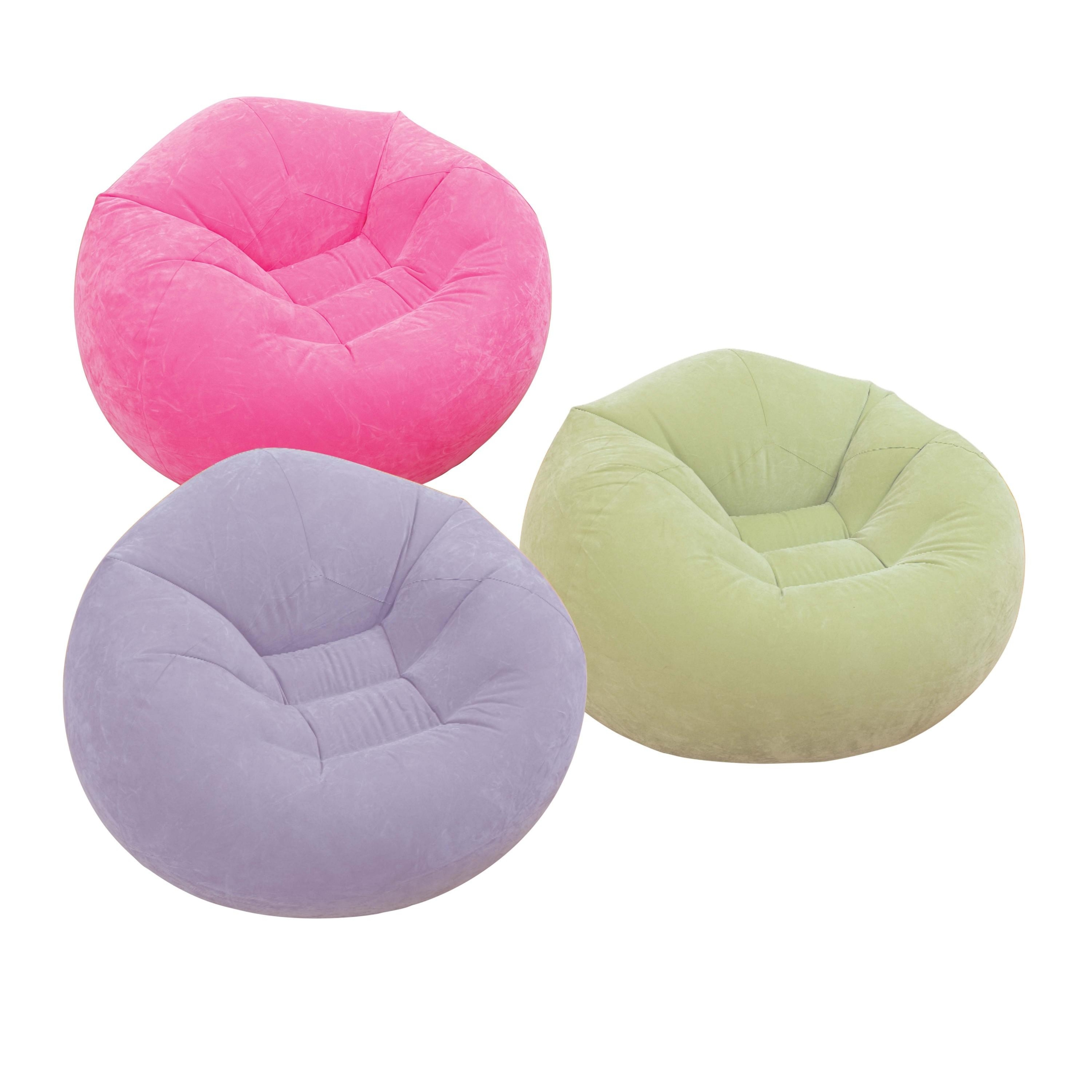 Intex Inflatable Pink Cafe Loveseat 2 Inflatable Pillows
