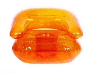 Orange discount inflatable chair