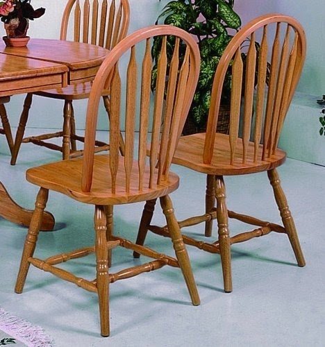 Dark Oak Arrow Windsor Chair (Set of 2) by Crown Mark