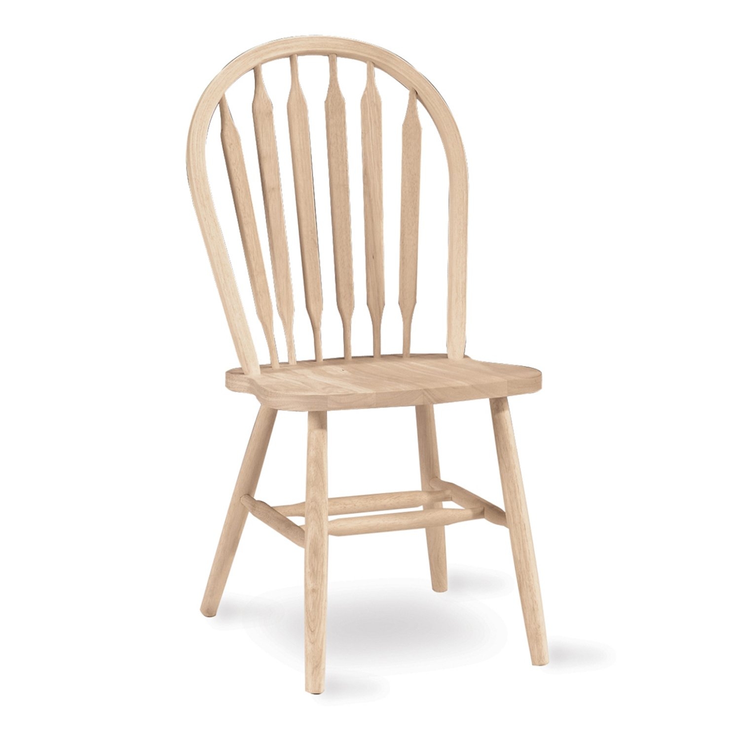 International Concepts 1C-113 37-Inch Arrow Back Chair, Unfinished
