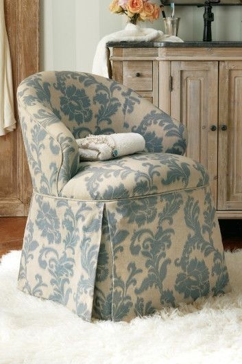 Josephine vanity chair blue damask petite vanity chair damask chair