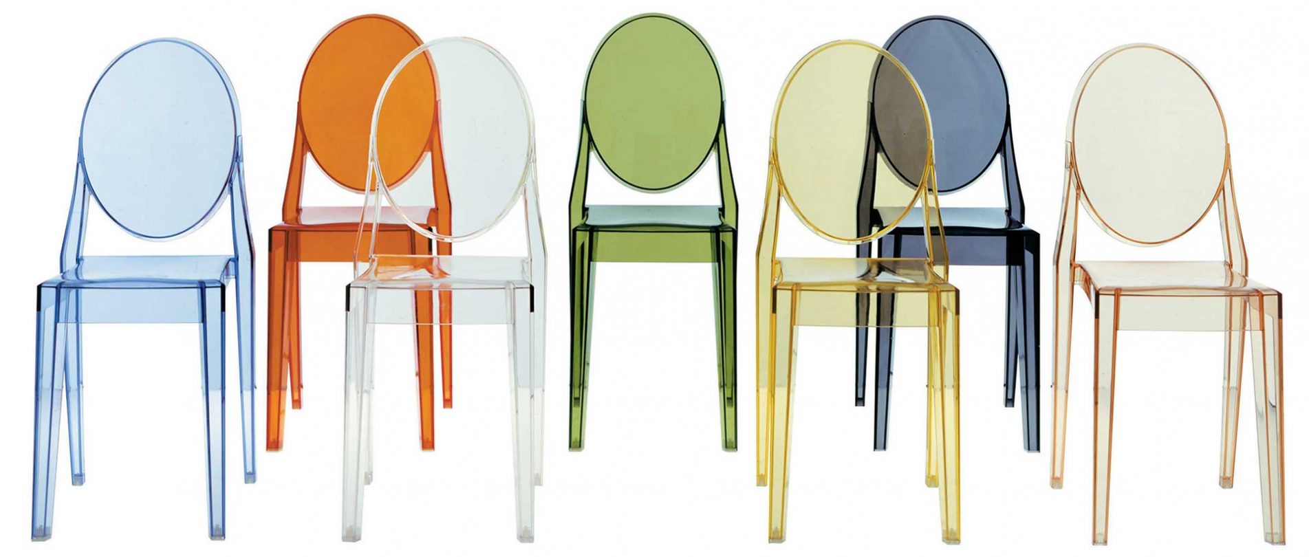 Kartell victoria ghost chair set of 4 style 4857 contemporary