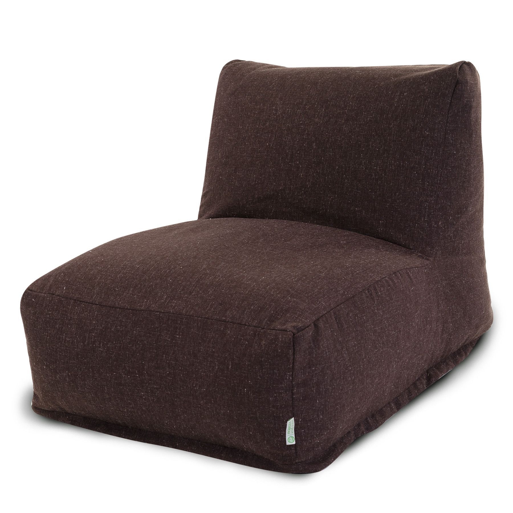 Majestic Home Goods Wales Bean Bag Chair Lounger, Chocolate