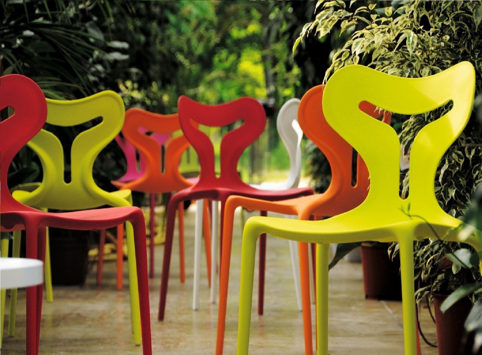 Outdoor plastic furniture
