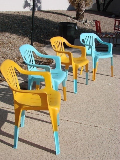 Plastic outdoor chairs 4