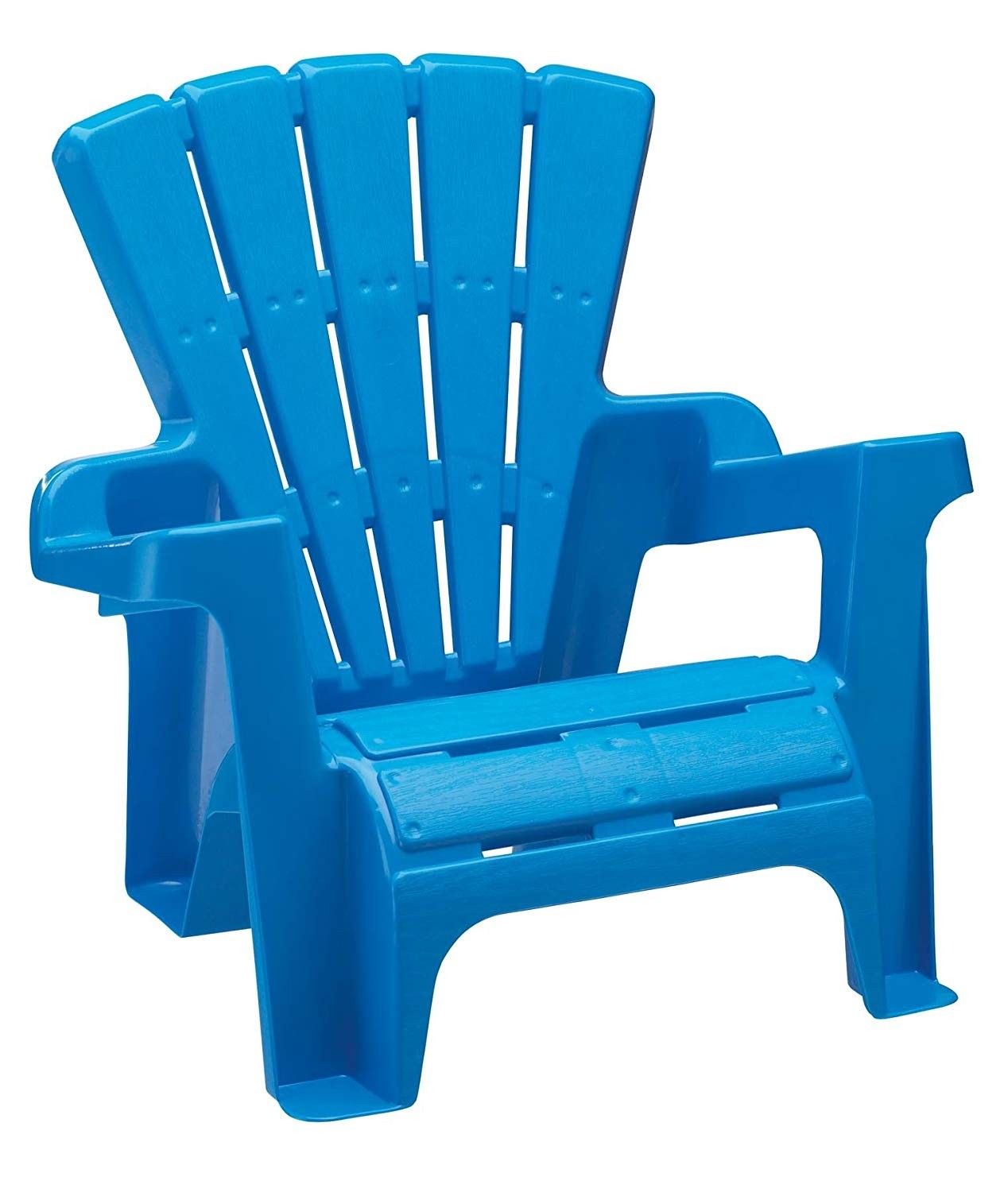 Stackable plastic garden chairs
