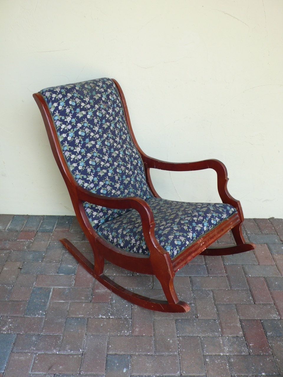 Vintage wood antique rocking chair wood