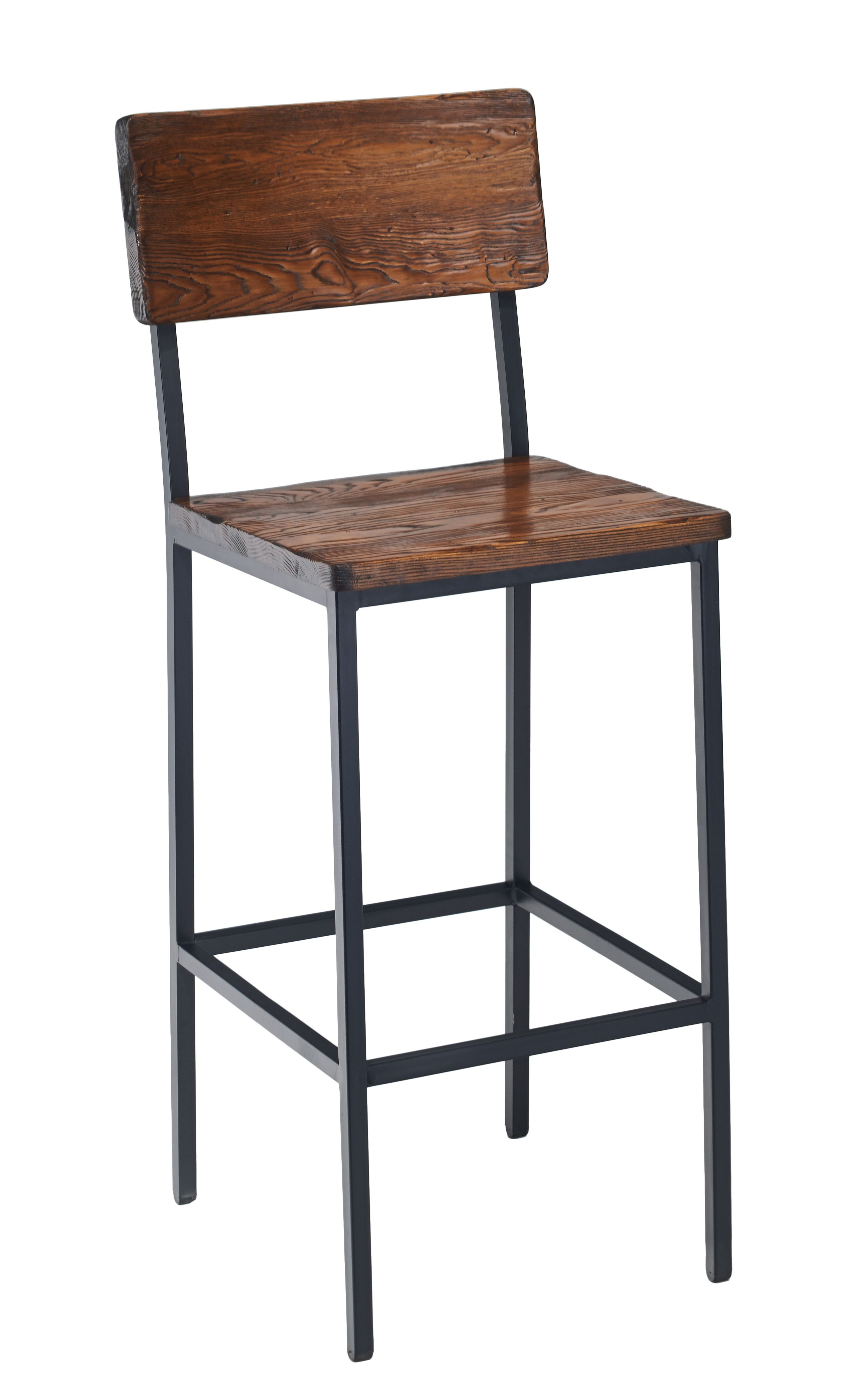 2 Day Designs Reclaimed Wine2Night Stave Back Bar Stool