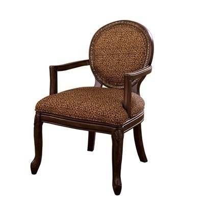 Antique Walnut Finish Accent Chair # CM-AC6210