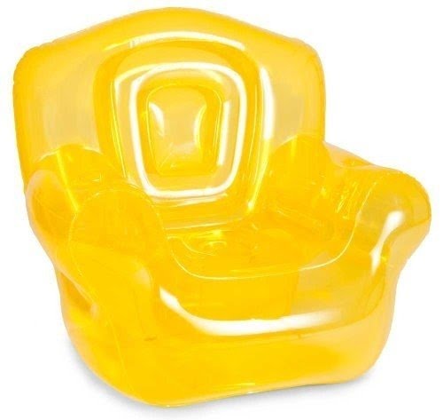 Bubble Inflatables Inflatable Chair, Canary Yellow