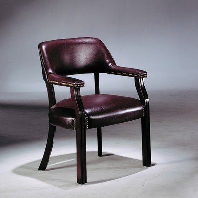 Captain Upholstered Chair (Burgundy)