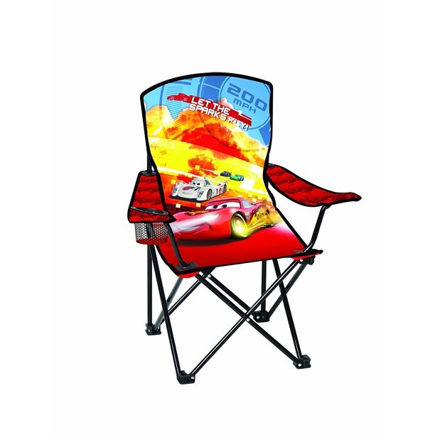Disney Youth Folding Chair with Armrest and Cup Holder