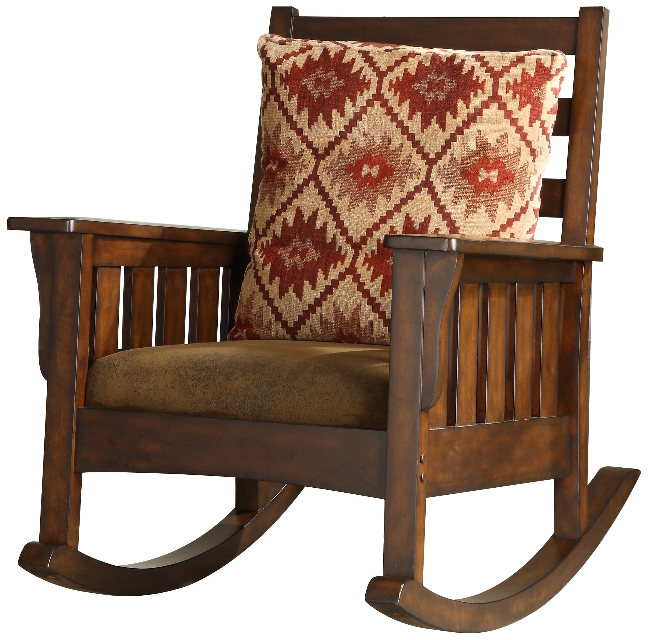 Furniture of America Oria Rocking Chair, Dark Oak