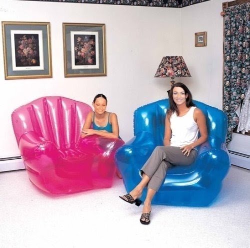 High Back Inflatable Blow up Chair - High Back Blow up Lounge Chair