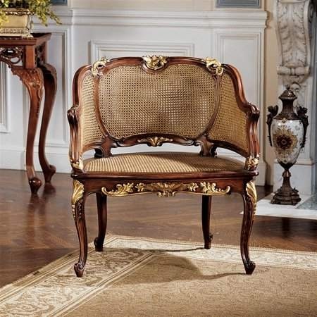 Louis XV French Rattan Chair