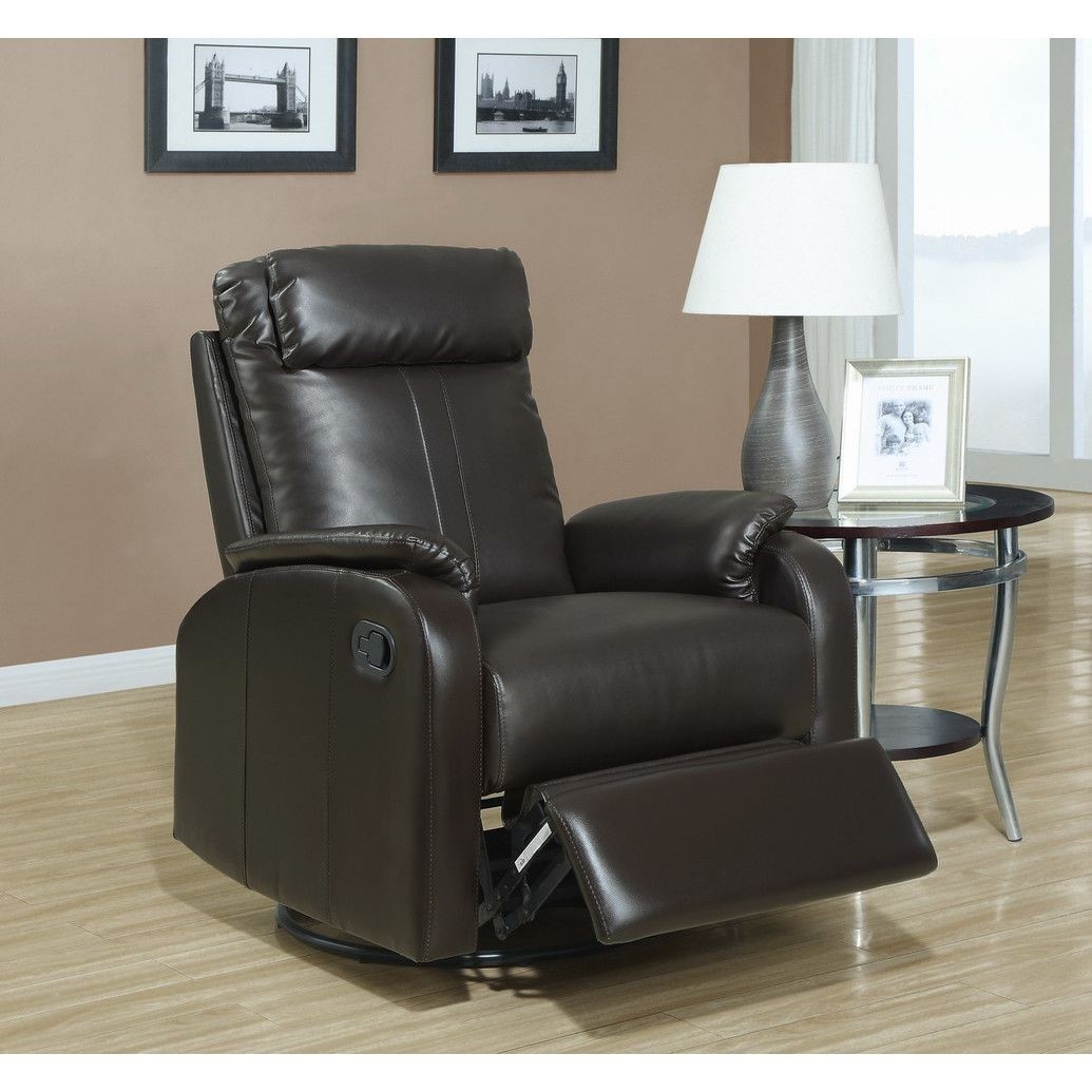 Chaise Recliner Color: Dark Brown