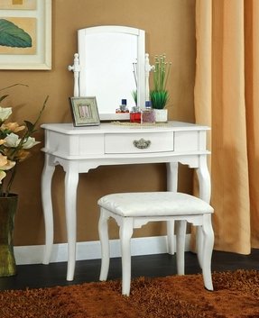 White Vanity Table With Mirror Ideas On Foter