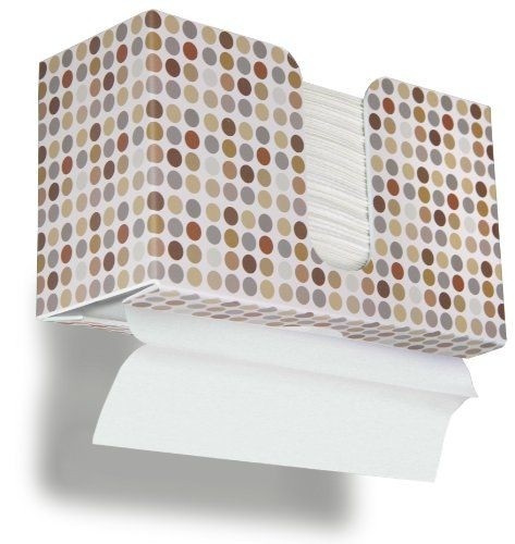 TrippNT 51339 Retro Dots Plastic Dual-Dispensing Paper Towel Holder, 11" Width x 6" Height x 4" Depth
