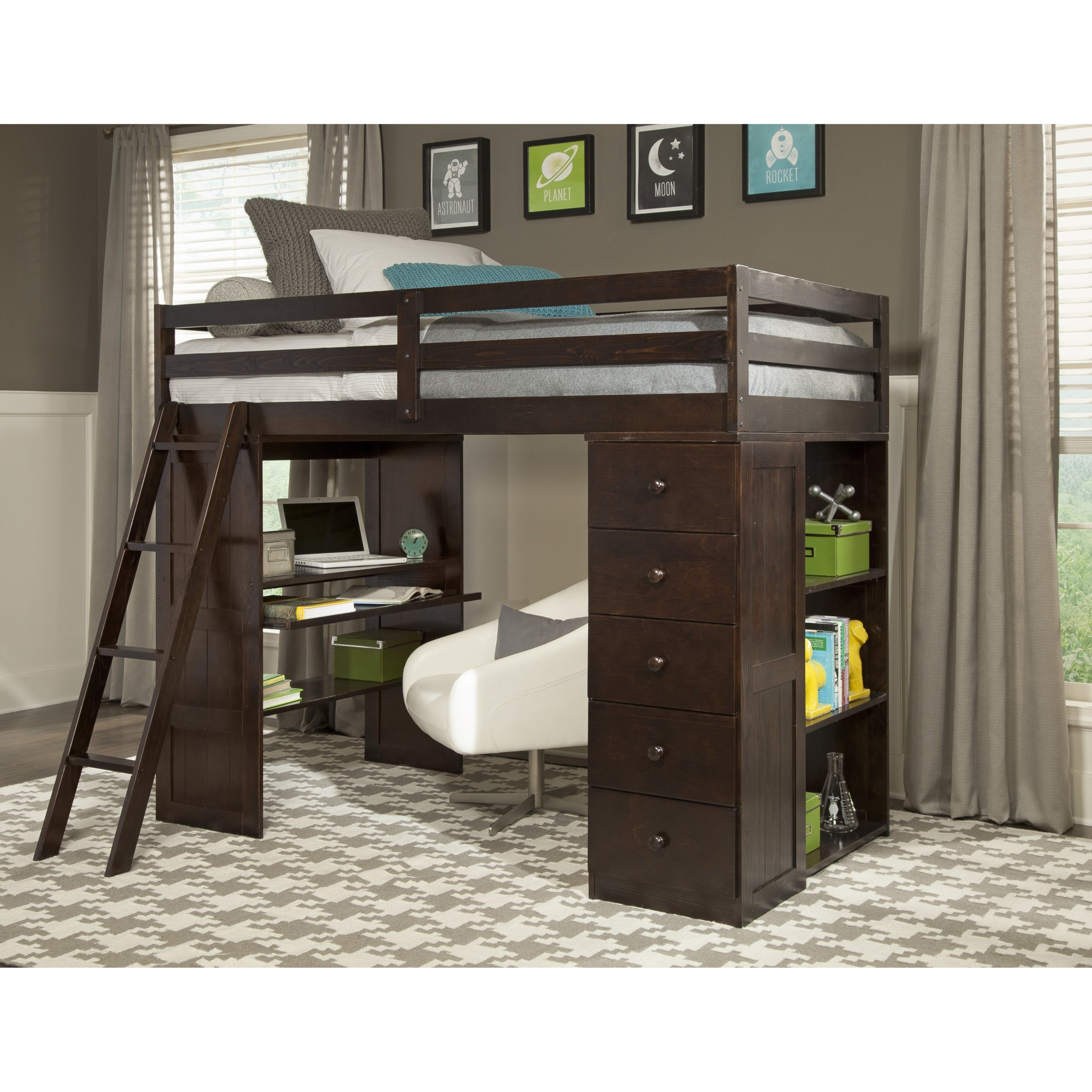 Bed desk store combo full