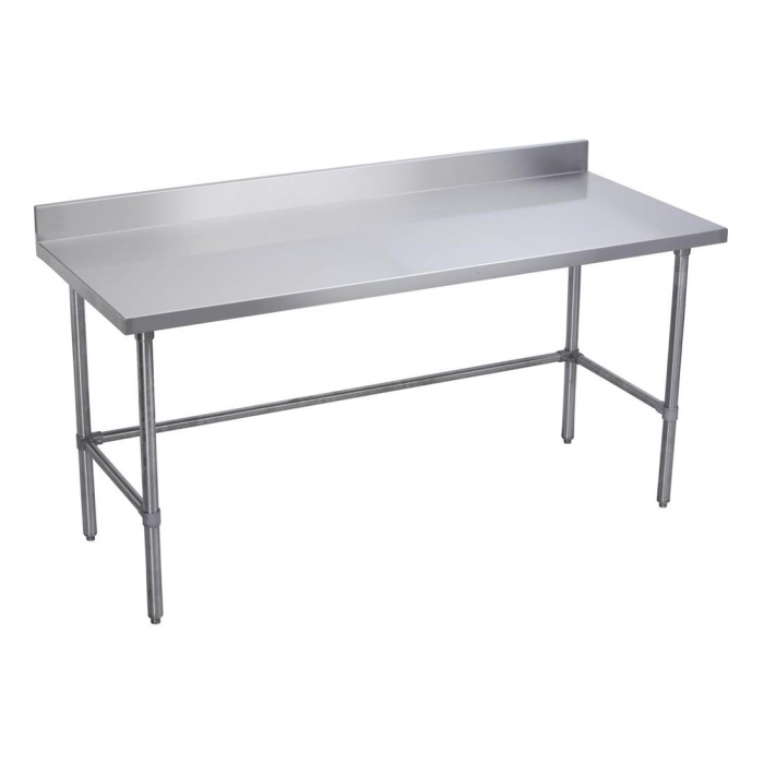 Elkay WT24X108-BGX Stainless Steel Standard Deluxe Work Table with Galvanized Legs and Crossbracing, 108" Length x 24" Width x 40" Height